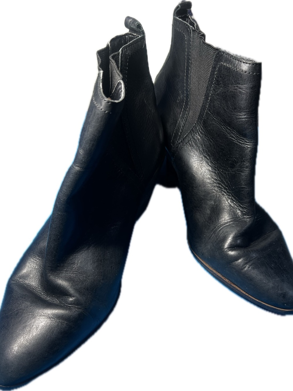 Lucky Brand Black Leather Ankle Boots